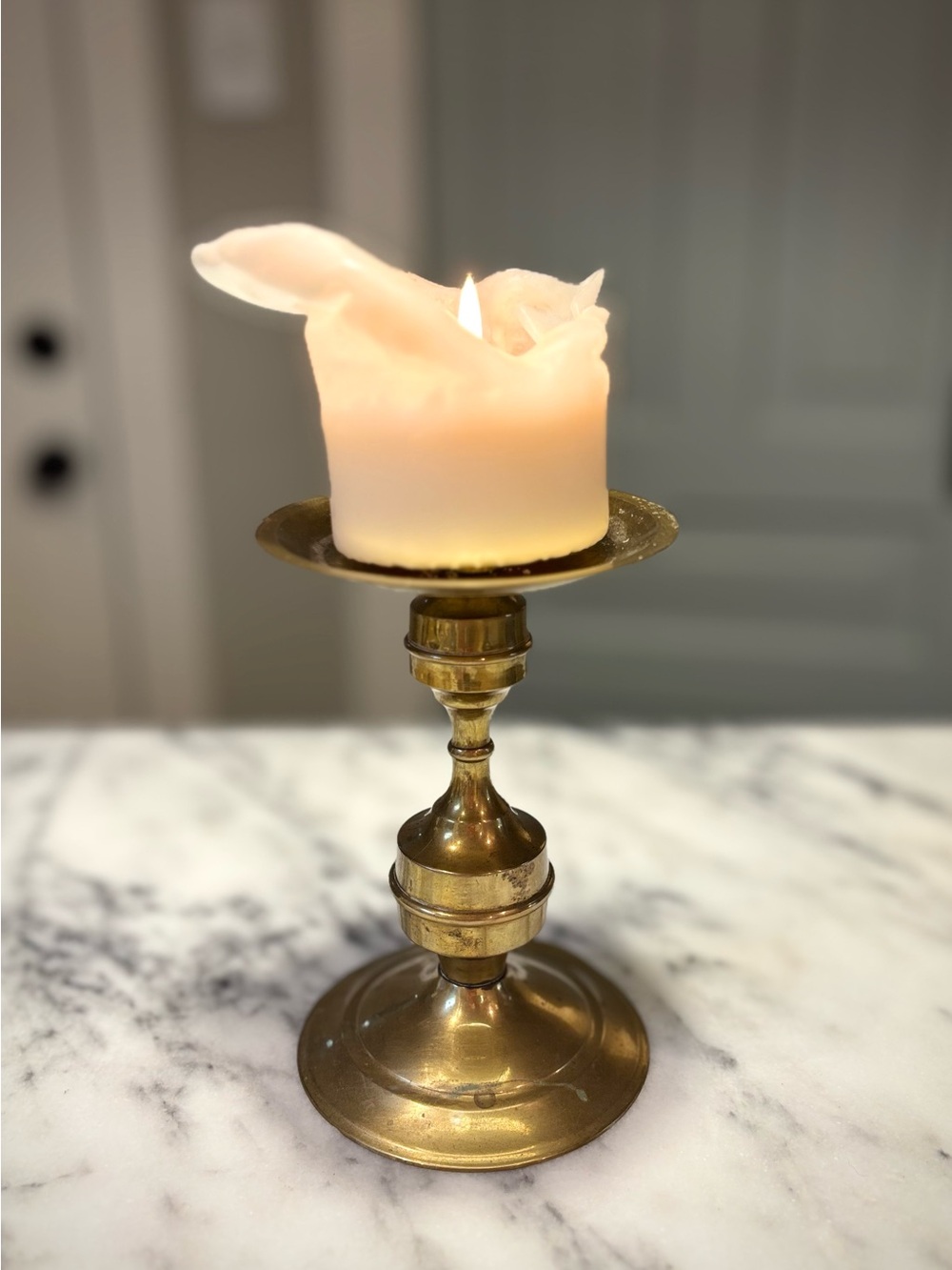 For Carly - Vintage Brass Candle Holder